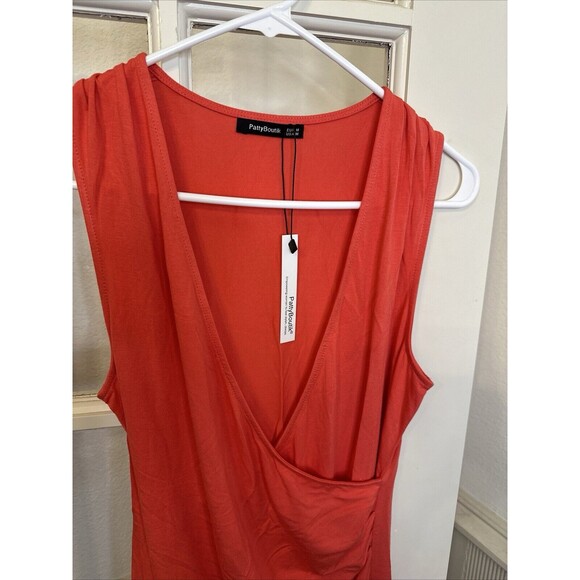 NWT Pink Wrap Front V Neck Sleeveless Blouse Top Women's M - Picture 9 of 11